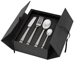 Broste Copenhagen Hune Hammered Bestekcassette 4-persoons Rvs Mat 16-delig