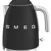 Smeg 50's Style Waterkoker 1,7 Liter Mat Zwart -Keukenproducten Winkel 1460485