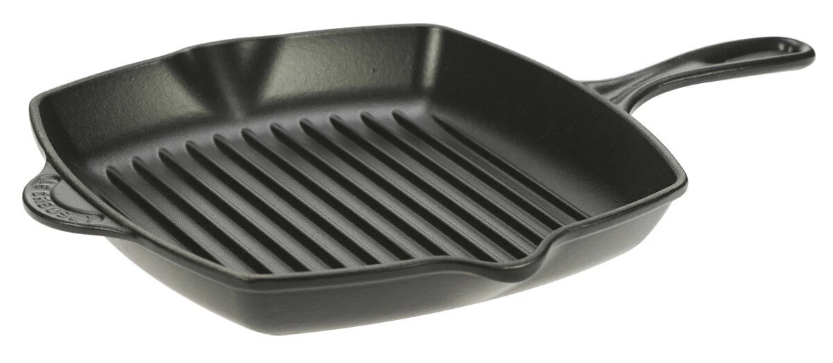 Le Creuset Skillet Grill Vierkant 26 Cm Gietijzer Matzwart 3 Le Creuset Skillet Grill Vierkant 26 Cm Gietijzer Matzwart