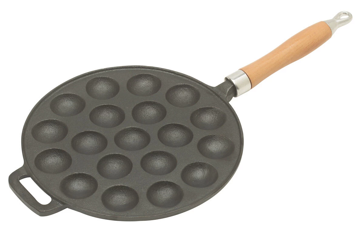 Vogels Oldenhof Poffertjespan ø 25 Cm Gietijzer Met Houten Steel 3 Vogels Oldenhof Poffertjespan ø 25 Cm Gietijzer Met Houten Steel