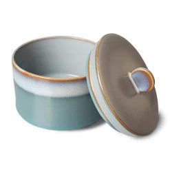 HK Living 70's ACE7081 Dusk Voorraadpot 1,65 Liter Aardewerk -Keukenproducten Winkel ace7081 lr b 01 1