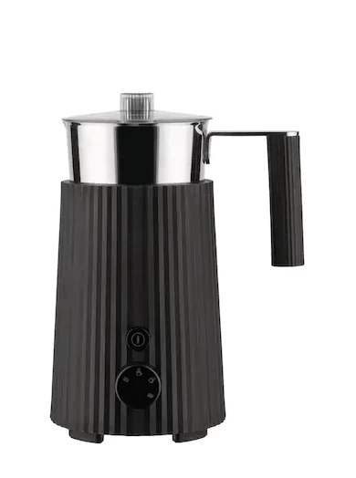 Alessi Plissé Elektrische Melkopschuimer 350 Ml Rvs Zwart 3 Alessi Plissé Elektrische Melkopschuimer 350 Ml Rvs Zwart