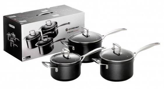 Le Creuset Les Forgées Steelpannenset Aluminium 3-delig 3 Le Creuset Les Forgées Steelpannenset Aluminium 3-delig