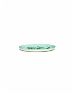 Serax Feast By Ottolenghi Bord L ø 26 Cm H 2 Cm Aardewerk Azure + Pepper Green