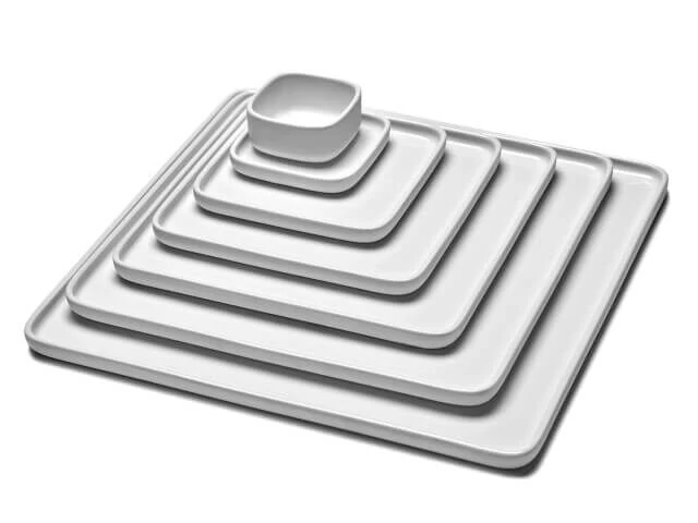 Serax HEII Marcel Wolterinck Bord Vierkant 20 X 20 Cm Porselein Wit 4 Serax HEII Marcel Wolterinck Bord Vierkant 20 X 20 Cm Porselein Wit - Afbeelding 2