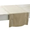 Charvet BON APPETIT Tafelloper 140 X 45 Cm Linnen Wit/beige -Keukenproducten Winkel cdt bon appetit naturel blanc 1