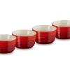 Le Creuset Schaaltje 100 Ml ø 7,8 Cm Aardewerk Kersrood 4 Stuks -Keukenproducten Winkel lc 20201111 zs ps fs 91044500060010 001