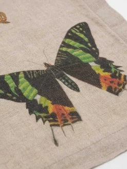 Oldenhof Flying Butterflies Servet 45 X 45 Cm Linnen 6 Stuks -Keukenproducten Winkel linoroom napkins butterflies vertical lr 12