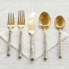 Daniël Van Dijck Bestekset Goudkleurig 5-delig -Keukenproducten Winkel quid feci bestek 16