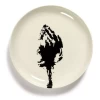 Serax Feast By Ottolenghi Bord S ø 19 Cm H 2 Cm Aardewerk White + Artichoke Black