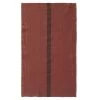 Charvet DOUDOU Theedoek 75 X 45 Cm Linnen Roestbruin Met Bruine Streep 1 Charvet DOUDOU Theedoek 75 X 45 Cm Linnen Roestbruin Met Bruine Streep -Keukenproducten Winkel t doudou brique