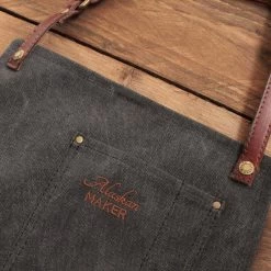 Alaskan Maker N°325 Schort Met Nek- En Middelband Katoen Black 11 Alaskan Maker N°325 Schort Met Nek- En Middelband Katoen Black -Keukenproducten Winkel tablier vintage 325 3